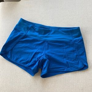 Lululemon speed up shorts blue
